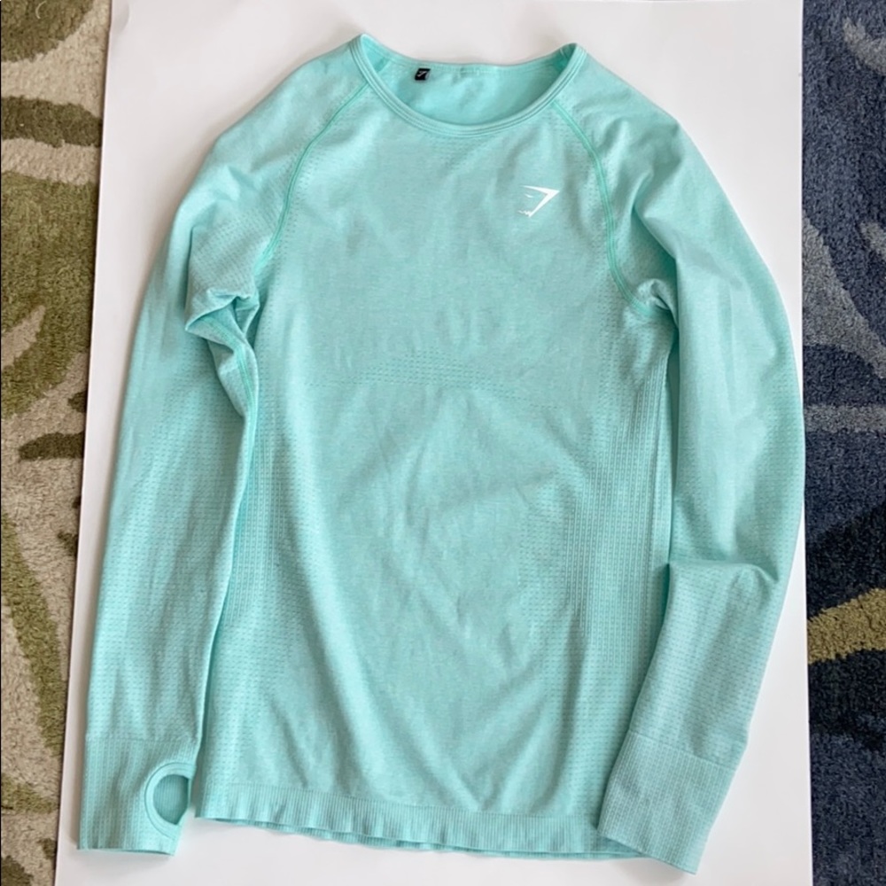 Gymshark Vital Seamless Long Sleeve Mint M